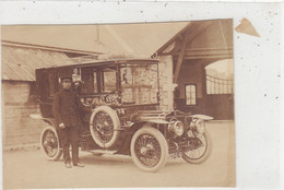 Beau Modèle D'Automobile - Photographie Albuminée  (8x11) Prise En 1912 à JUVIGNE - Souvenir Pierre REDON - Passenger Cars