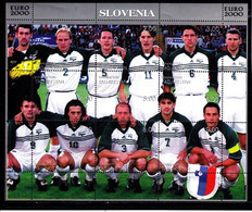 Soccer European Cup 2000 - Football - TAJIKISTAN - Sheet MNH Team Slovenija - UEFA European Championship