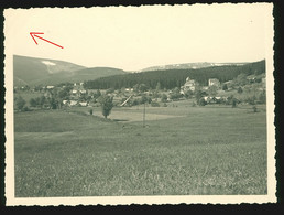 Orig. Foto 1939 Karpacz Krummhübel Brückenberg Riesengebirge Schlesien Blick Zu Prinz Heinrich Baude - Schlesien