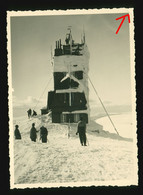 Orig. Foto 1938 Wetterwarte Station Schneekoppe Riesengebirge Sudetenland Winter - Sudeten