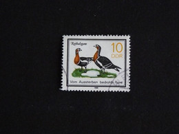 ALLEMAGNE GERMANY DEUTSCHLAND RDA DDR 2577 OBLITERE - BERNACHE A COU ROUX OISEAU BIRD VOGEL - Gebraucht