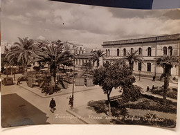 Cartolina Francofonte Piazza Dante E Edificio Scolastico Provincia Siracusa 1967 - Siracusa