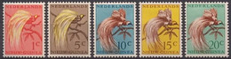 Nederlands Nieuw Guinea 1954, Paradijsvogels Birds NVPH 25-29 MNH/**/postfris - Nouvelle Guinée Néerlandaise