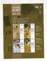 San Marino - 2012 - Foglietto  - Gustav Klimt - 4 Valori - Nuovo ** - (FDC34311) - Blocchi & Foglietti