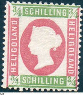 HELIGOLAND 1869-74 SANS GOMME REIMPRESION-REPRINT - Héligoland