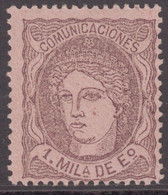 Edifil 102(*) 1 Milésima Nuevo - Unused Stamps