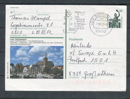 Bundesrepublik Deutschland / Bildpostkarte "LEER, Ostfriesland" Mit Bildgleichem Stempel / 11074 - Postales Ilustrados - Usados