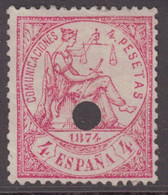 Edifil 151t Usado Telégrafos - Used Stamps