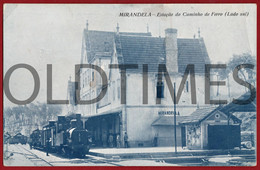 PORTUGAL - MIRANDELA - ESTAÇÃO DO CAMINHO DE FERRO - LADO SUL - 1920 PC - Bragança