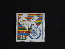 ALLEMAGNE GERMANY DEUTSCHLAND RDA DDR 2657 OBLITERE - ANNEE DE LA PAIX COLOMBE - Gebraucht