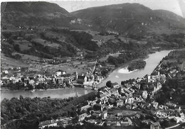 74 Hte Haute SAVOIE - 01 Ain - CPSM - Les Deux Seyssel - Pont Sur Le Rhône - Vue Aérienne - - Seyssel