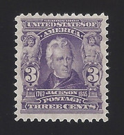 US #302 1902-03 Violet Wmk 191 Perf 12 Mint NG VF SCV $50 - Unused Stamps
