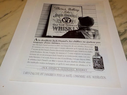 ANCIENNE  PUBLICITE TENNESSE WHISKEY JACK DANIEL S 1993 - Alcools