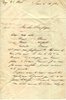 1845 LETTRE Par Alfred Pochet Paris Pour Delaroche Industriel Négociant Le Havre Envoi Des Notes à « Mon Cher Bon Papa » - Manuscritos