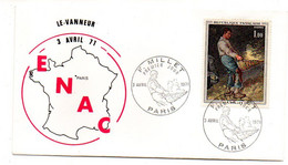 FDC--1971--Le Vanneur  De F. MILLET ....cachet  PARIS--75..... .à Saisir - 1970-1979