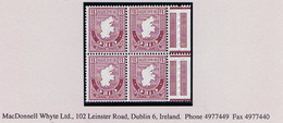 Ireland 1940-68 Wmk E 1½d Map Var Watermark Inverted, Block Of 4 Mint Unmounted Never Hinged - Unused Stamps