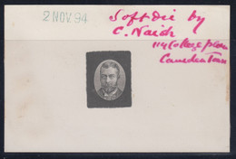 Great Britain, 1894 DLR King George V Essay Die Proof On Glazed Card - Probe- Und Nachdrucke