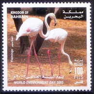 Flamingo, Bahrain 2003 MNH, Water Birds, World Environment Day MNH,(**) - Flamingo