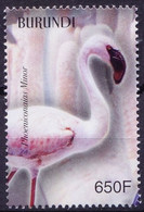 Lesser Flamingo, Phoeniconaias Minor, Birds, Burundi 2004 MNH (**) - Flamingo