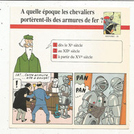 Fiche Illustrée BD,1991,Hergé Moulinsart / Casterman, TINTIN, Le Secret De La Licorne , 150x150 Mm, Frais Fr 1.65e - Sonstige & Ohne Zuordnung