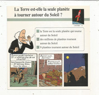 Fiche Illustrée BD,1991,Hergé Moulinsart / Casterman, TINTIN, Le Temple Du Soleil , 150x150 Mm, Frais Fr 1.65e - Altri & Non Classificati