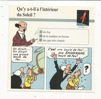Fiche Illustrée BD,1991,Hergé Moulinsart / Casterman, TINTIN, L'étoile Mystérieuse, 150x150 Mm, Frais Fr 1.65e - Autres & Non Classés