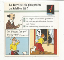 Fiche Illustrée BD,1991,Hergé Moulinsart / Casterman, TINTIN, L'étoile Mystérieuse, 150x150 Mm, Frais Fr 1.65e - Otros & Sin Clasificación