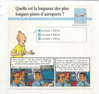 Fiche Illustrée BD,1991,Hergé Moulinsart / Casterman, TINTIN, Vol 714 Pour Sidney, 150x150 Mm, Frais Fr 1.65e - Otros & Sin Clasificación