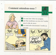 Fiche Illustrée BD,1991,Hergé Moulinsart / Casterman, TINTIN, Tintin Et Les Picaros, 150x150 Mm, Frais Fr 1.65e - Otros & Sin Clasificación