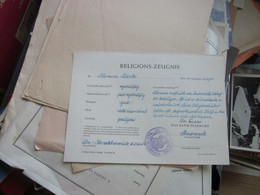 Religions Zeugnis - 1950 - ...