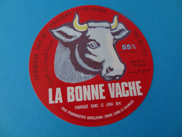 Etiquettes De Fromage Fondu La Bonne Vache 39 K Fromagerie Grosjean Export - Käse