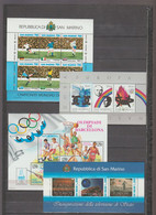 S40025 SAN MARINO 1984/1998 MNH** Tutti I BF N.21 BF 6 Scans - Colecciones & Series