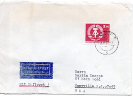 57763 - DDR - 1979 - 3M Wappen EF A LpBf GOERLITZ -> Montville, NJ (USA), M. Tauschkontrollmarke - Lettres & Documents