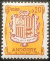 Andorre - Andorra - C8/30 - MNH - 1961 - Michel 167 - Heraldiek - Oblitérés