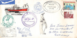 SOUTH AFRICA - POSTED AT SEA OFF MARION ISLAND 1986 / GR240 - Covers & Documents