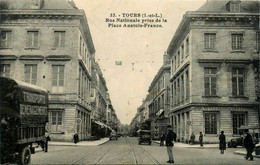 Tours * Rue Nationale Prise De La Place Anatole France - Tours