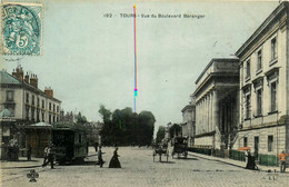 Tours * Vue Du Boulevard Béranger * Tramway Tram * Attelage - Tours