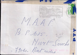 LETTRE RECOLLEE PAR LES SERVICES POSTAUX SANS AUCUNE INSCRIPTION/ DE LE QUESNOY/1989 - Crash Post