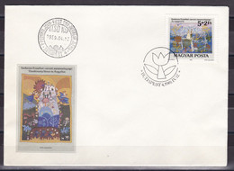 Hungary 1989 Art Paintings FDC - Briefe U. Dokumente