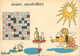 -ref  AB329- Illustrateur Barberousse - Jours Ensoleilles   -mots Croisés - - Barberousse