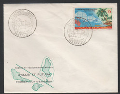 WALLIS & FUTUNA - MATA UTU - CONFERENCE DU PACIFIQUE SUD / 1962 ENVELOPPE FDC DU # 161 (ref 5324c) - Brieven En Documenten