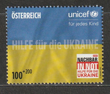 Österreich 2022 Gemeinsam Für Den Frieden UNICEF Nachbar In Not Hilfe Für Die Ukraine Mi 3641 ** Postfrisch - 2021-... Nuevos & Fijasellos