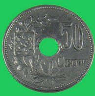 50 Centimes  - Belgique - 1918 - Zinc - TTB - - 50 Centimes