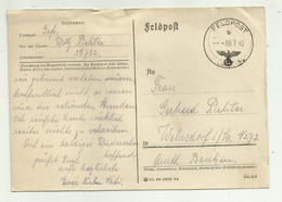 FELDPOST  1940 - Cartas & Documentos