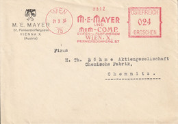 Autriche EMA Wien 1935 - Covers & Documents