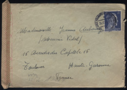 Allemagne - LsC Censure Frankfurt Pour Toulouse France - 26/06/1943 - Briefe U. Dokumente