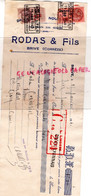 19- BRIVE- TRAITE RODAS FILS- DRAPERIE CONFECTIONS- 1940 - Textile & Vestimentaire