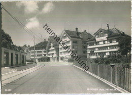Speicher - Hotel Krone - Colonialwaren - Foto-Ansichtskarte - Verlag Foto-Gross St. Gallen - Speicher