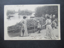 Frankreich 1902 AK Paris Bois De Boulogne Le Lac Frauen / Männer Und Kinder Im Sonntagsdress - Paris (16)