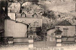 Rochecorbon * L'éboulement Dans La Ville , Le 16 Janvier 1933 * Villa PIERRE RENE * Catastrophe - Rochecorbon